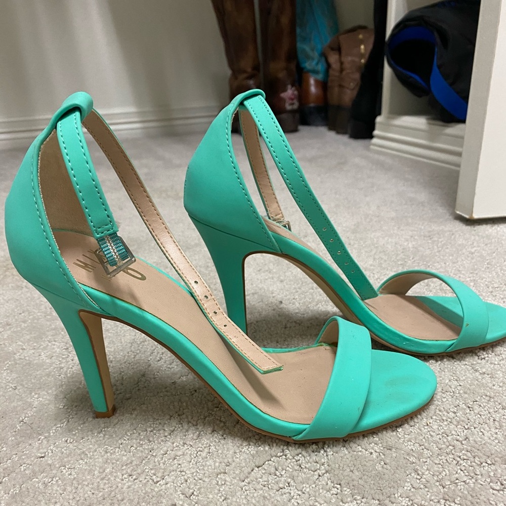 Mix No.Matte Seafoam Green Heels